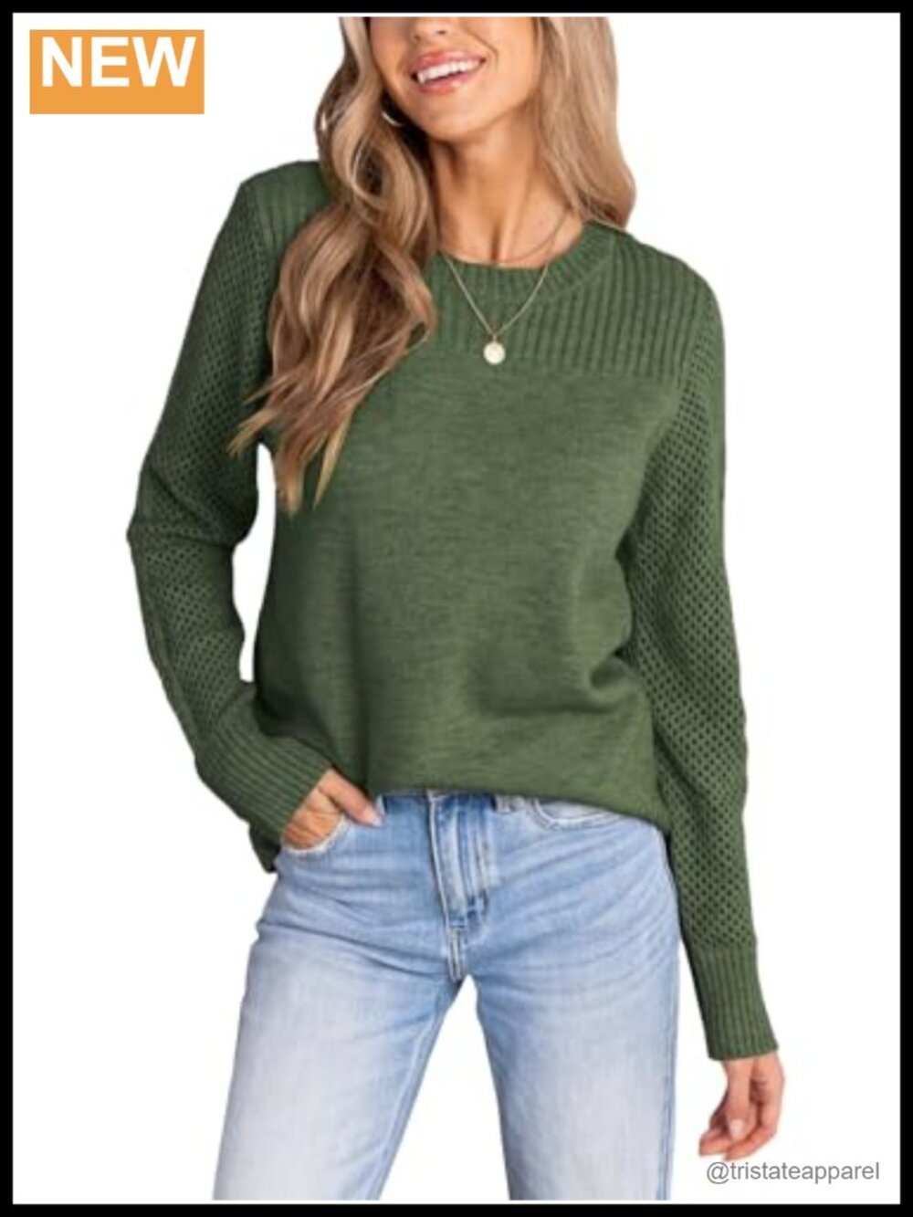 Cupshe Womens Hollow Out Knitted Pullover Sweater Crew Neck Long Sleeve